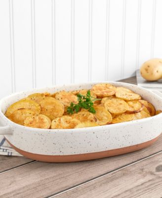 Tools for Cooks Speckled Stoneware 2.4-Qt. Oval Baker