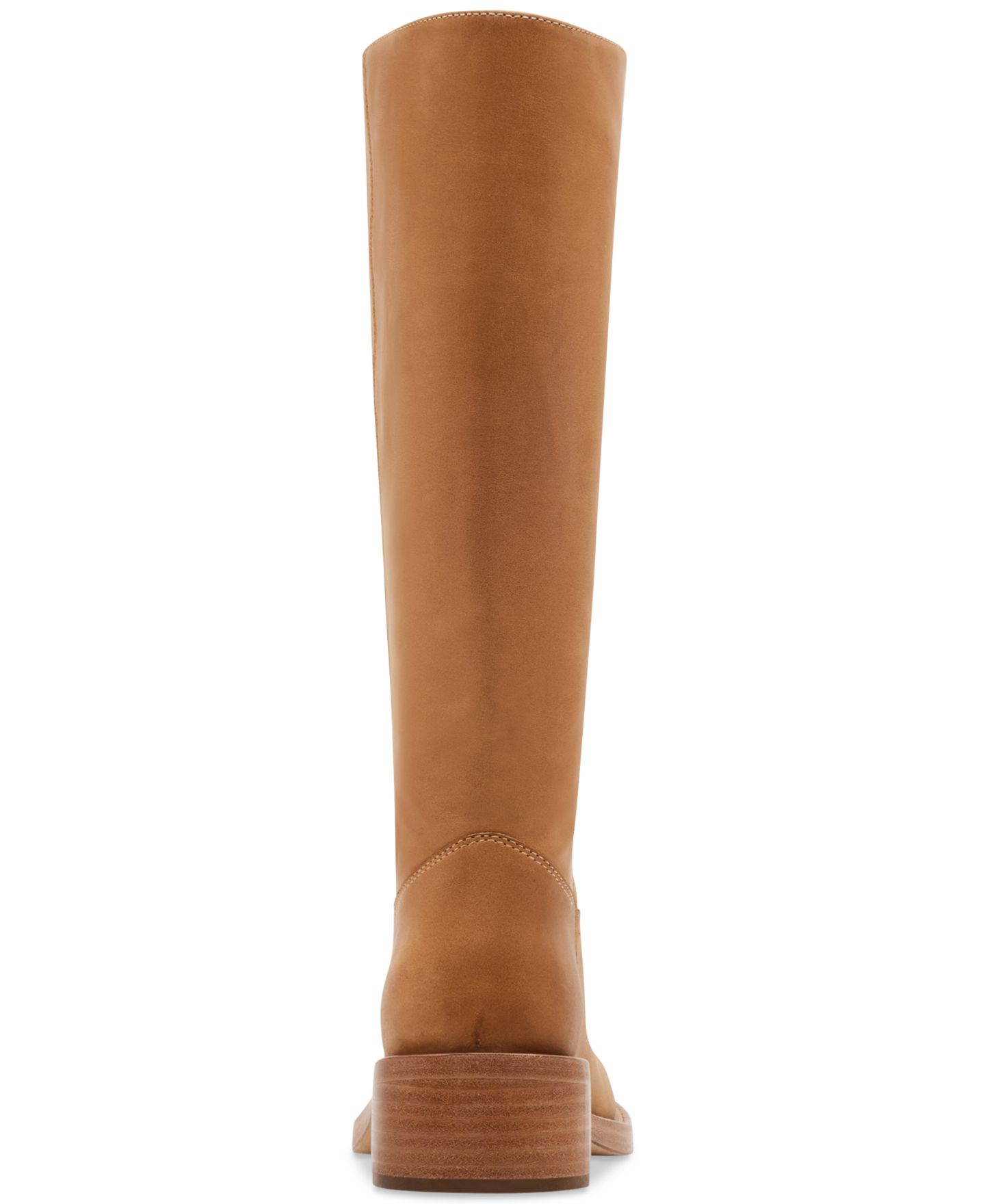 Женские ботинки Steve Madden Riggs Tall Square-Toe, цвет: Кожаный — фото 3
