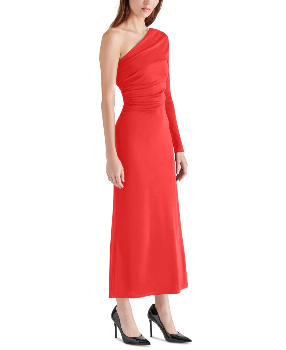 Steve Madden Women's York Asymmetric-Neck One-Shoulder Dress