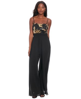 London Times Petite Sequin Bodice Wide Leg Jumpsuit Macy s