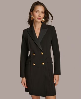 donna karan women's blazer maxi dress Donna Karan New York Women's Blazer Maxi Dress