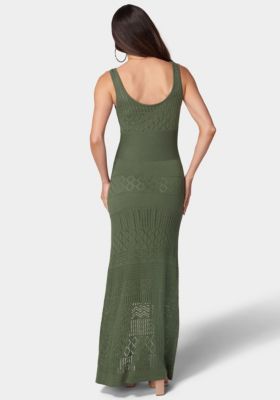 Women's Crochet Maxi Tank Dress