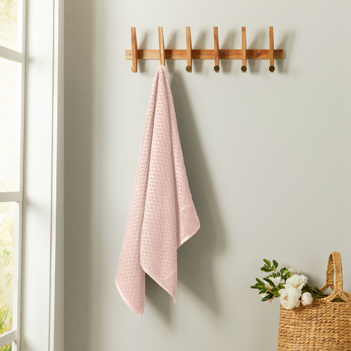 Linery & Co Linery & Co. Cotton Diamond Textured Washcloth, 13