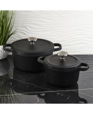 Leo Graphite 4pc Cast Iron Cookware Set