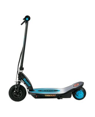 Power Core E100 Electric Scooter with Aluminum Deck and Hand Brake, Blue