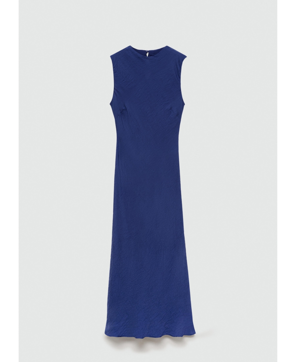 Mango Robe Longue Lyocell In Blue