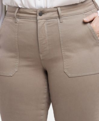 Plus Size Marilyn Straight Utility Pocket Jean