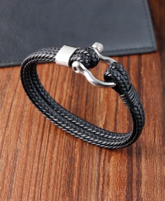 Screw Lock Silver Buckle Stainless Steel Bracelet