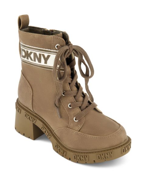 Ботинки DKNY Hayley Hira Combat Boot для девочек, цвет: Коричневый