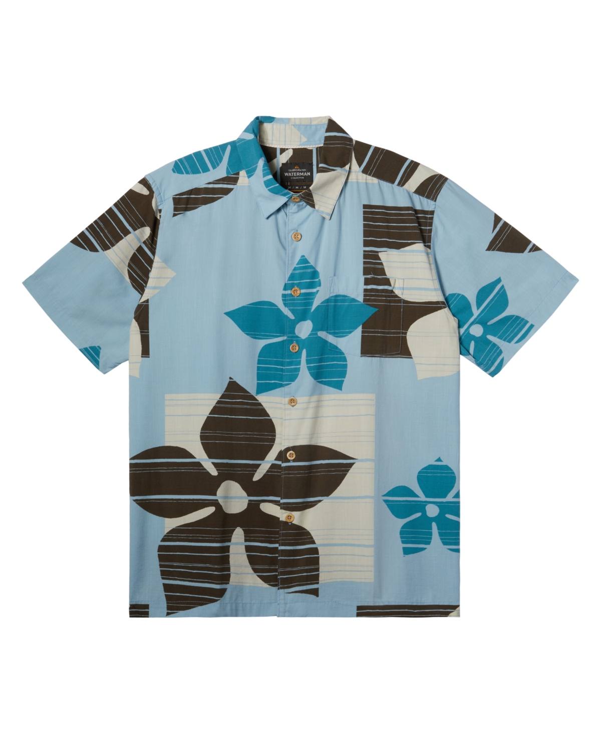 Men's Block Head Short Sleeve Shirt - Majolica Blue Out Of Office