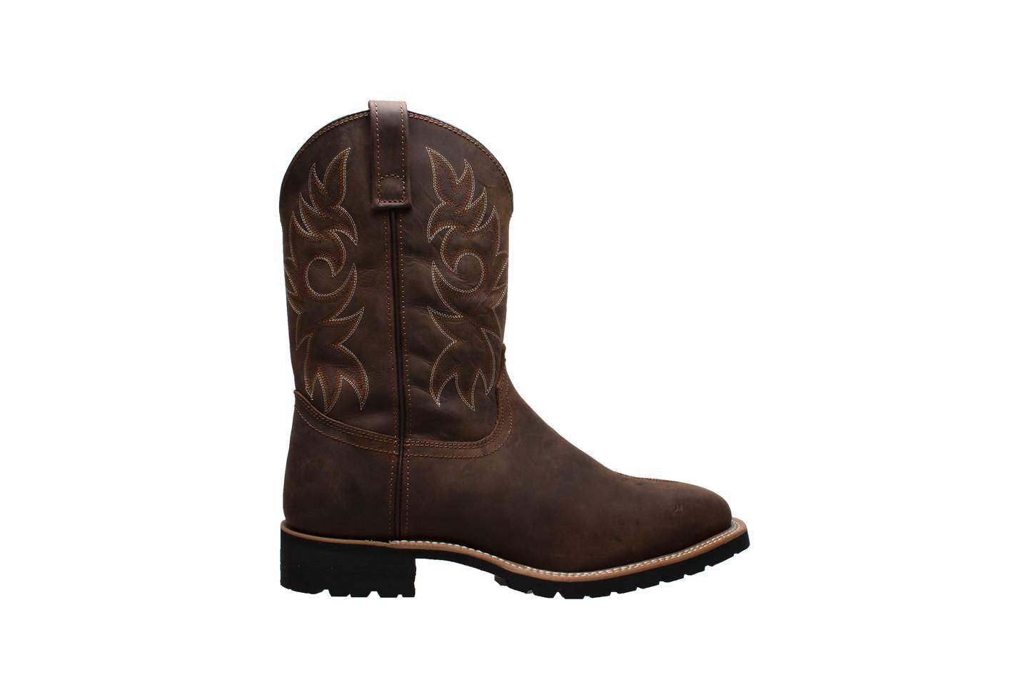 Мужские ботинки AdTec 12" Steel Toe Work Western Brown, цвет: Коричневый — фото 2
