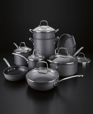 Chef’s Classic Hard-Anodized 14-Pc. Cookware Set 