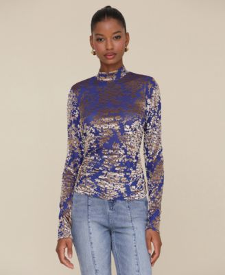 Macys velvet tops online