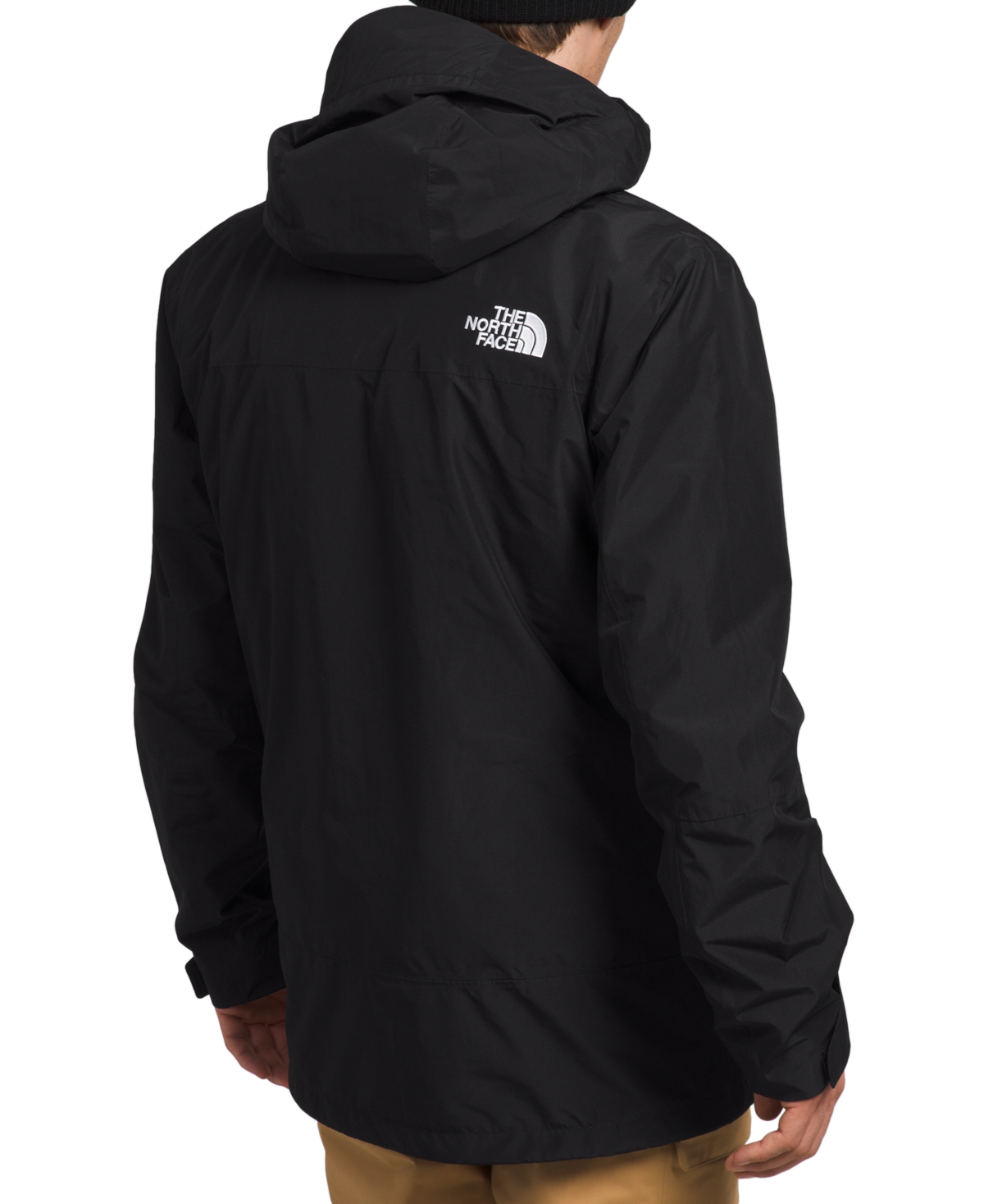 The North Face Dryvent Mono Black Jacket With Logo Printed On The Front In Tech Fabric Man In Tnf Black-npf