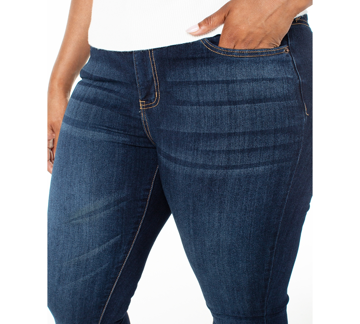 Celebrity Pink Trendy Plus Size Mid-Rise Skinny Jeans