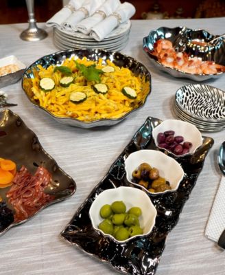 Silver Coast Serving Bowl