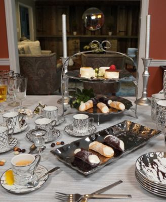 Matrix 6 Pc. Gold-Silver Tone Mugs