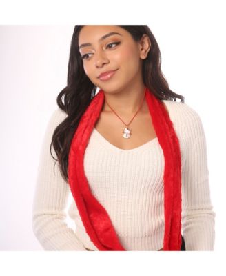 Sanrio Snowman Necklace and Earring Christmas Set