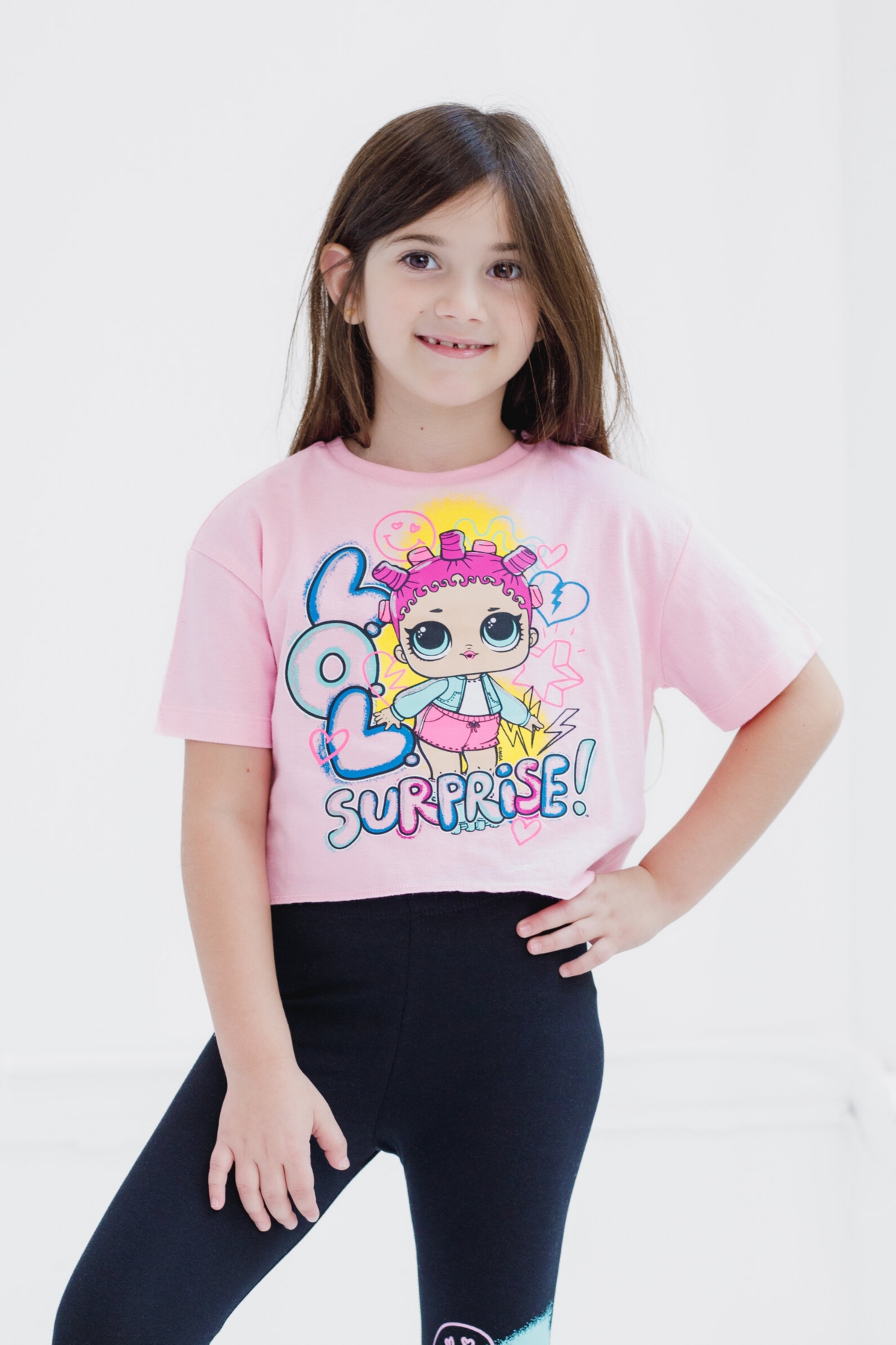 L.o.l. Surprise! Girls T-Shirt and Leggings Outfit Set to (2T - 18-20) -/ black