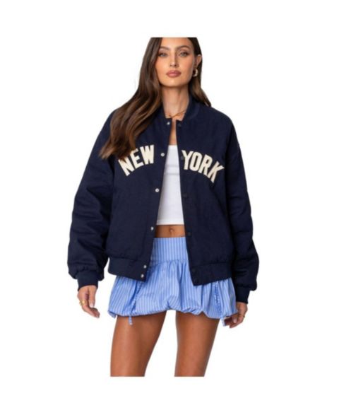 Женские куртки Edikted Big Apple Oversized Bomber Jacket
