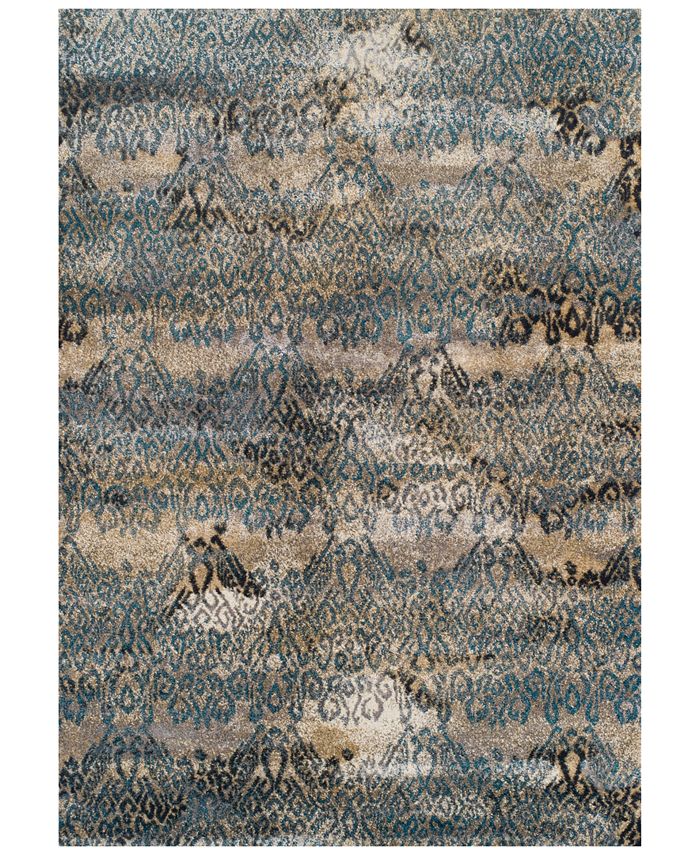 D Style CLOSEOUT! Dalyn Modern Abstracts Salon Teal 7'10" x 10'7" Area Rug Macy's