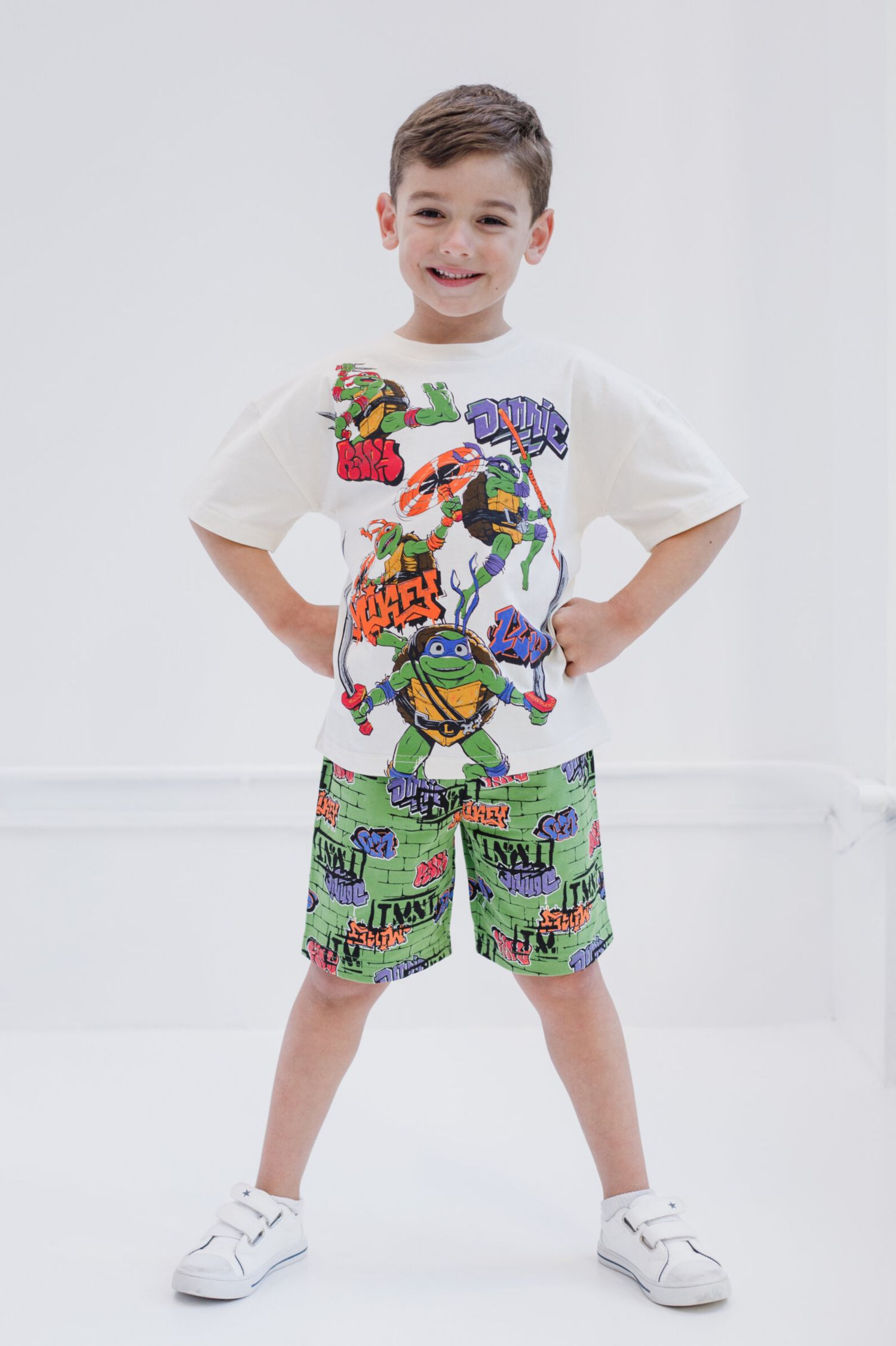 Little Boys T-Shirt and French Terry Shorts Outfit Set