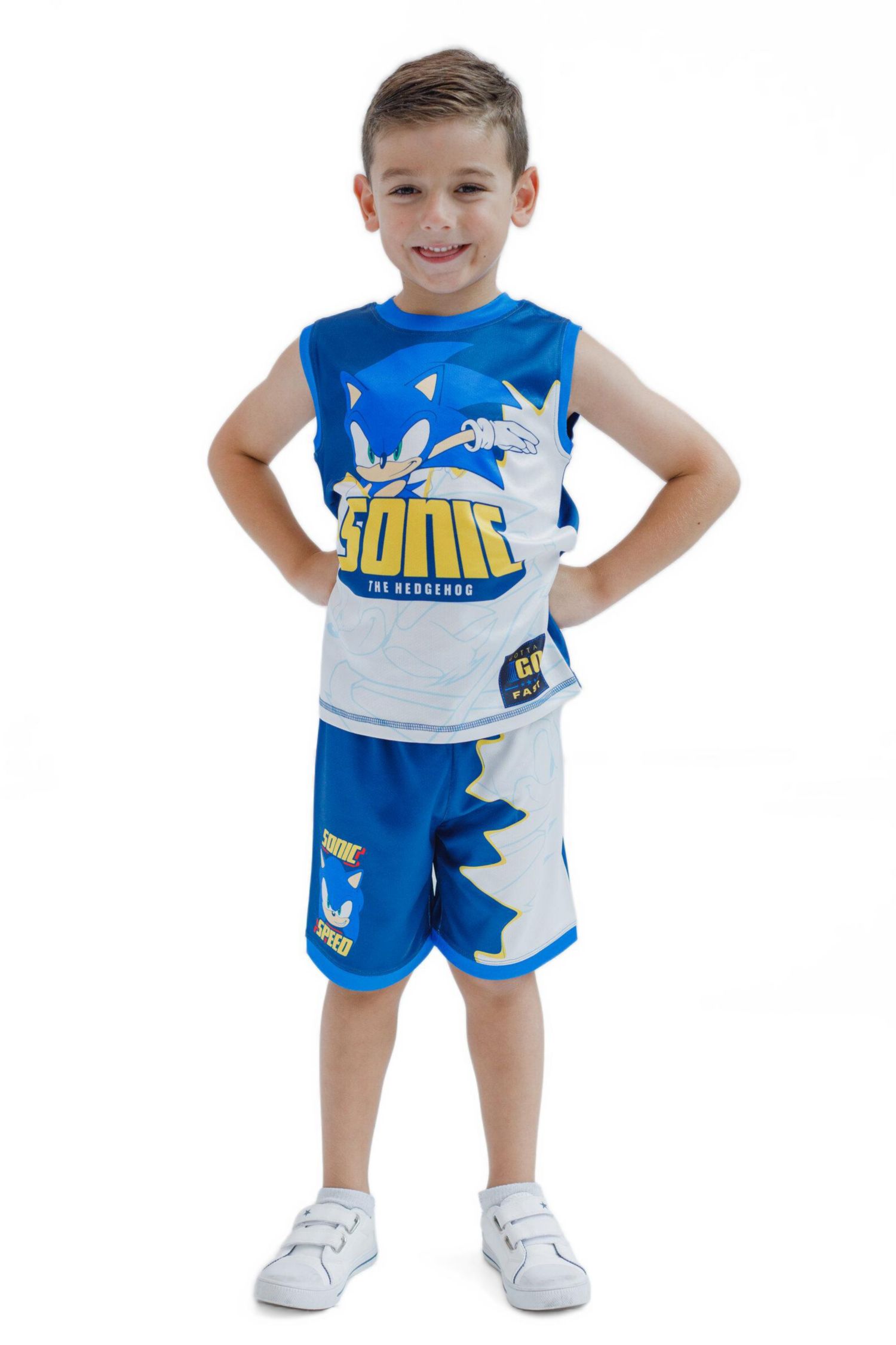 Boys 4-20 Sizes Sonic the Hedgehog Athletic 2-Piece Tank Top and Shorts Set