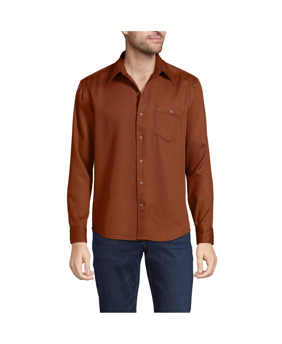 Lands' End Men's Relaxed Twill Shirt