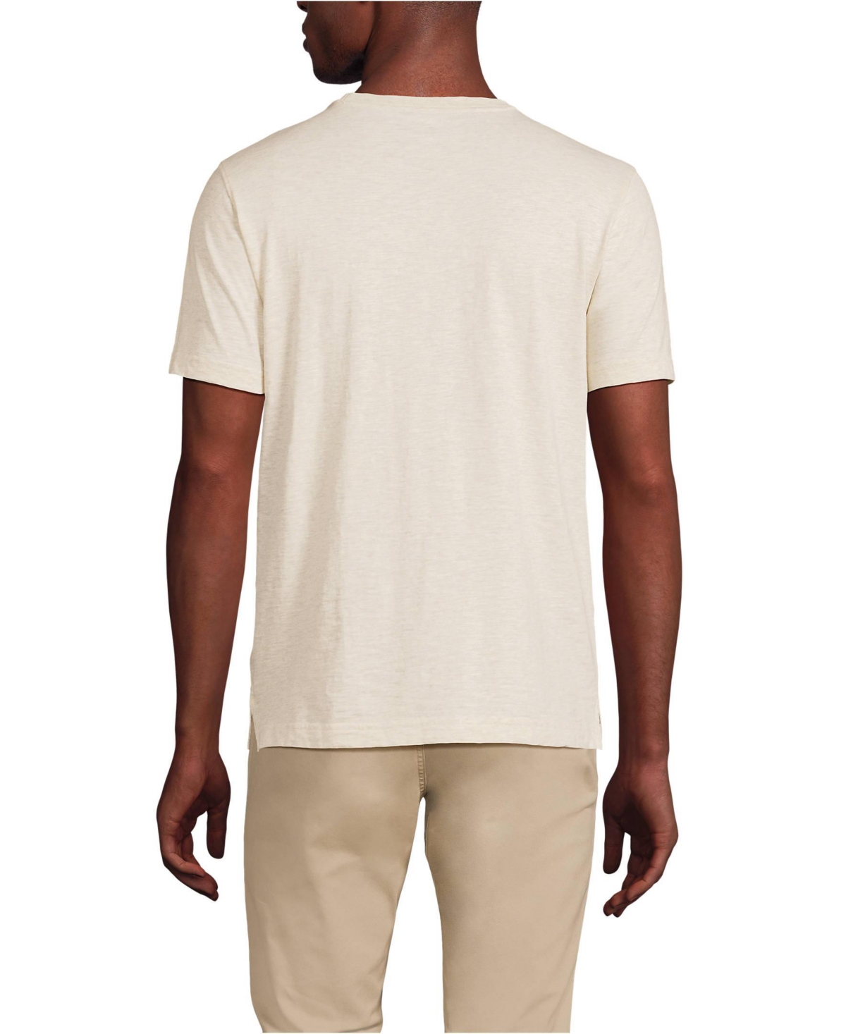Lands' End Men's Short Sleeve Slub Tee