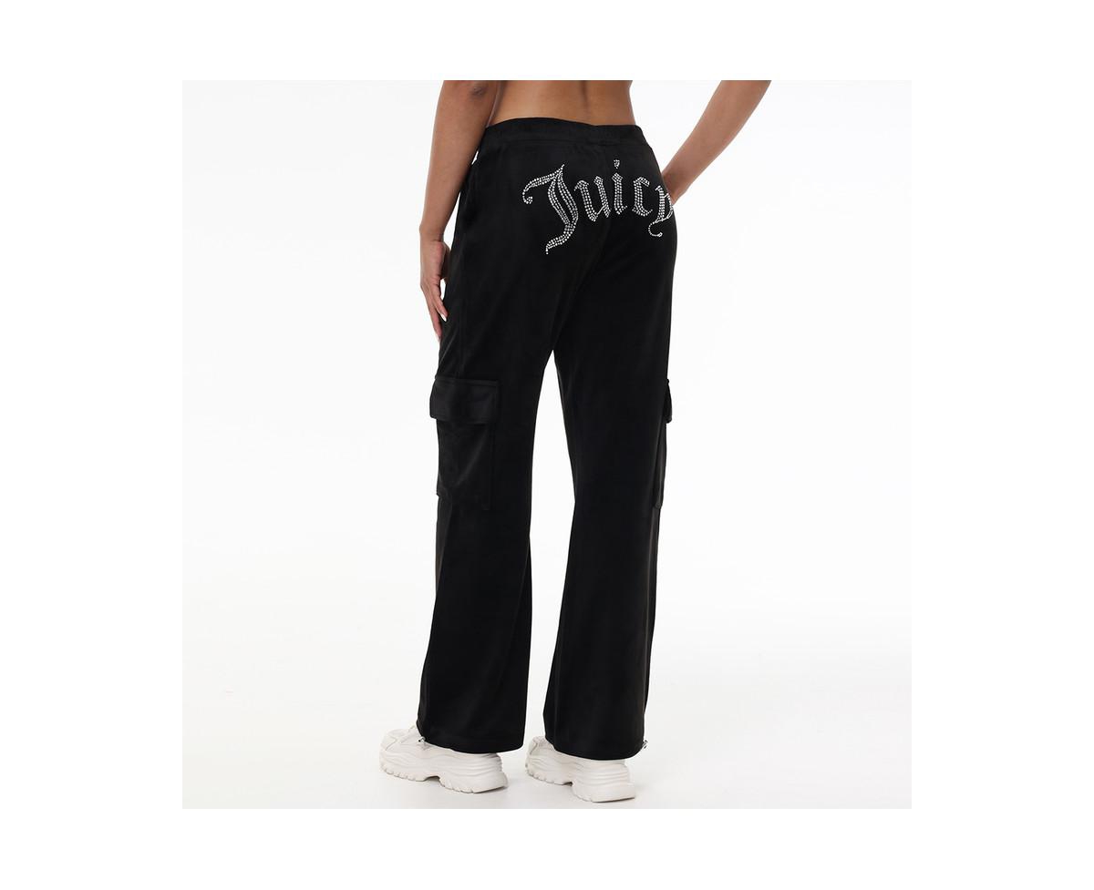Juicy Couture Women's Bling Velour Cargo Pant