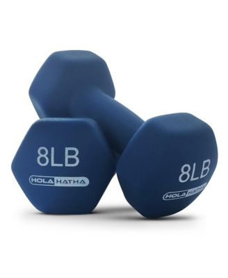 3, 5, and 8 Pound Dumbbell Hand Weight Set with Storage Rack, Multi