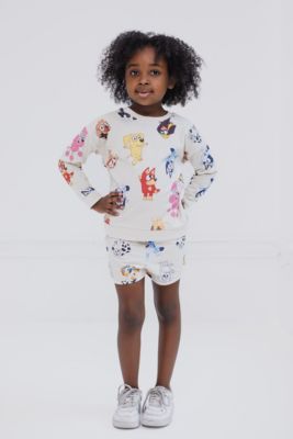 Girls French Terry Sweatshirt and Shorts