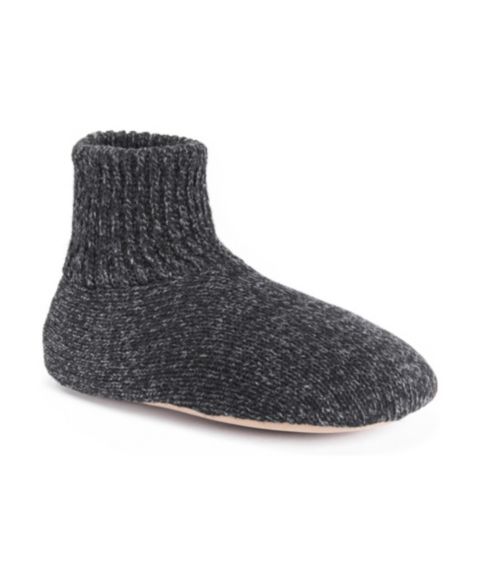 Мужские тапочки MUK LUKS Morty Ragg Wool Slippers, цвет: Чёрный
