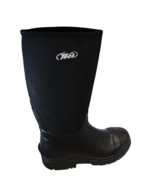 Men's 16" Cement Rubber Boot Steel Toe Black