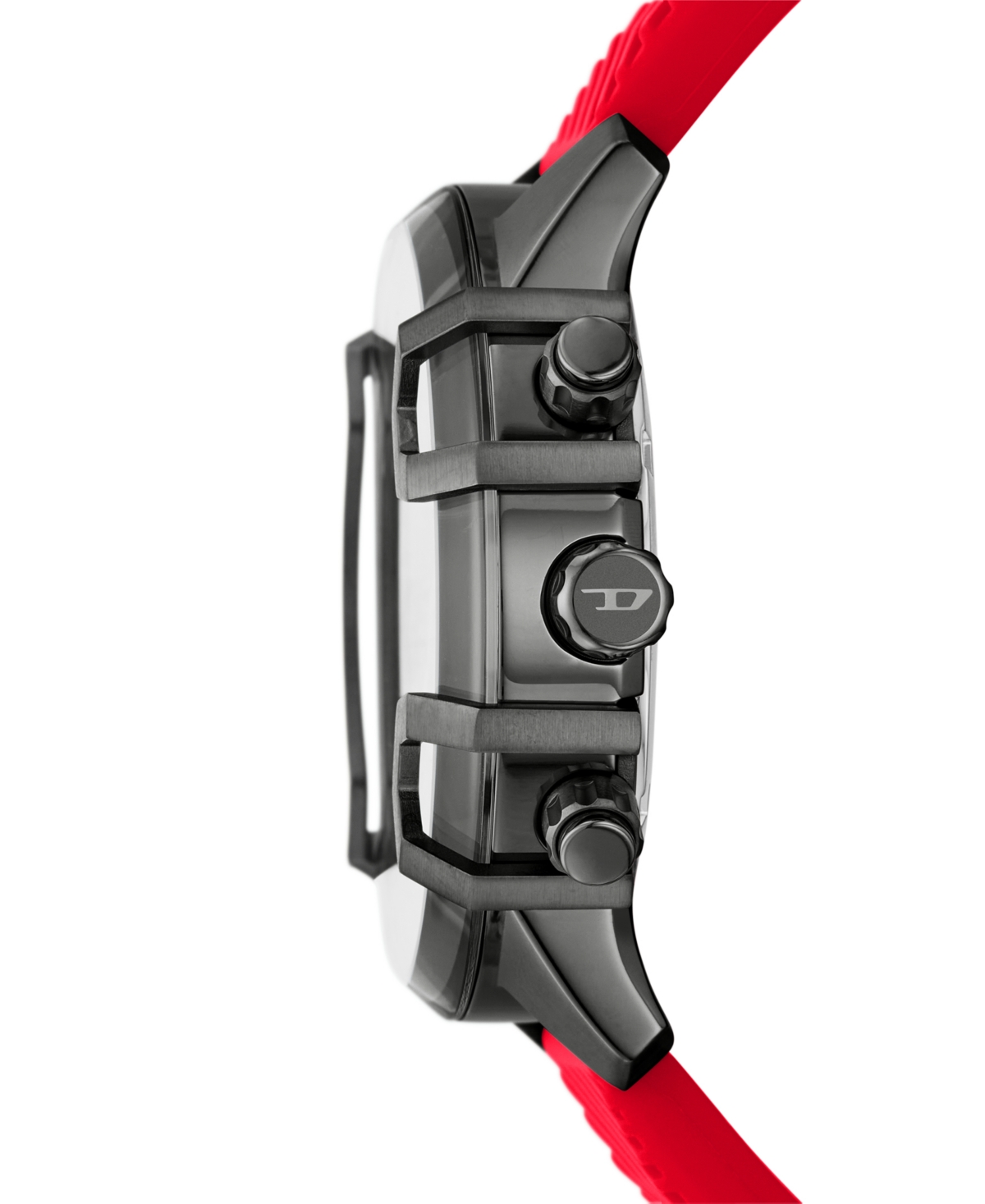 Diesel Men's Griffed Quartz Chronograph Red Silicone 48mm