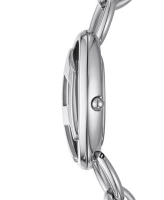 Women's D-Era Quartz Two-Hand Silver Stainless Steel 38mm