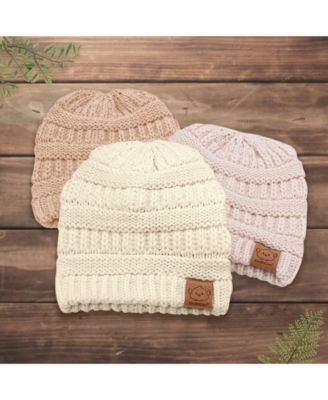 3pk Warmzy Baby Beanies, 0-36 months Baby Hats, Baby Winter Hat for Newborn, Infant, Toddlers, Boys, Girls