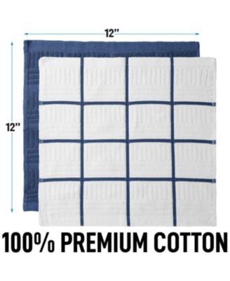 Reusable Absorbent Cotton Kitchen Towels, 8-Pack