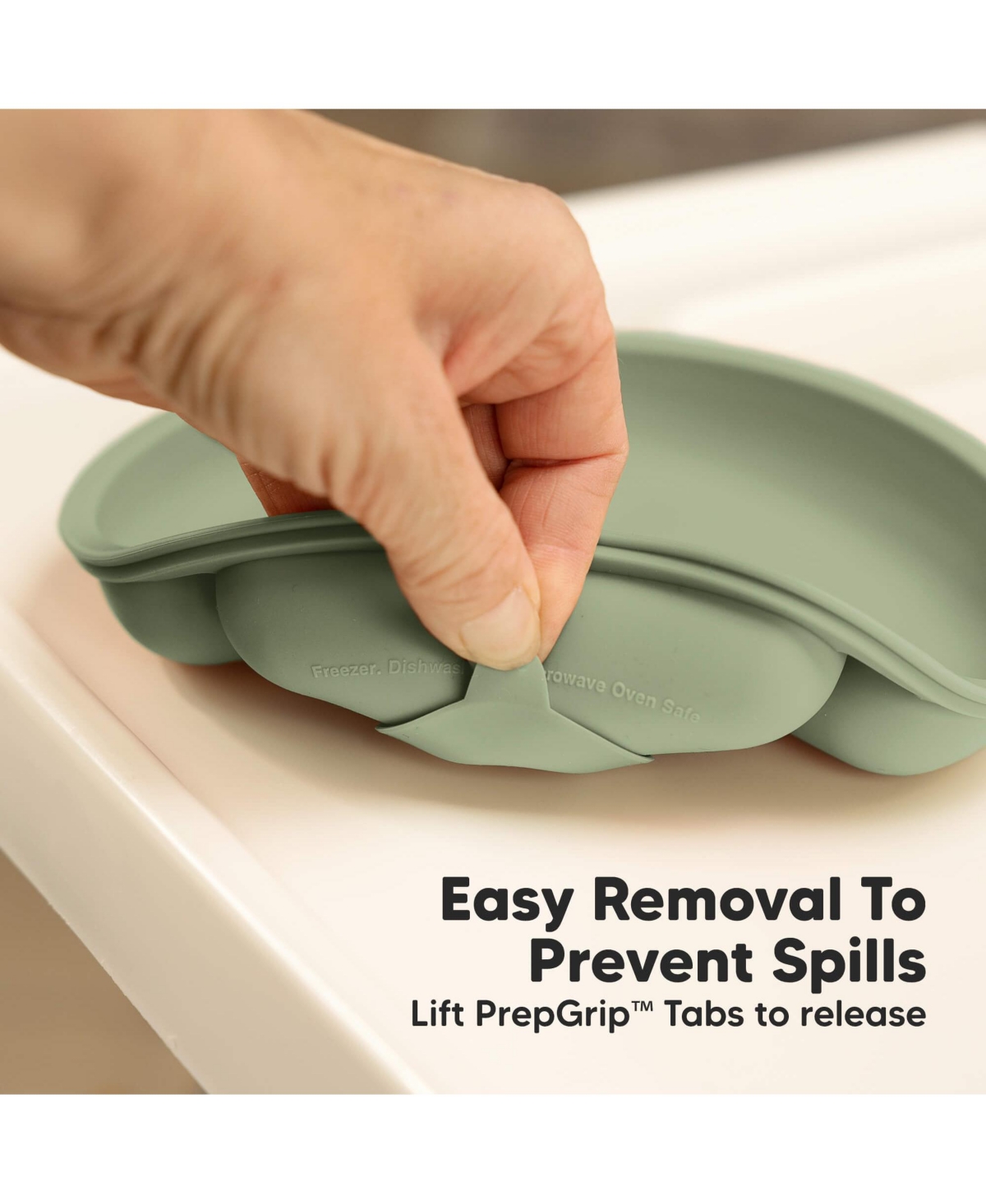 KeaBabies 3-Pack Prep Suction Plates for Baby, 100% Silicone Toddler Plates, Bpa-Free Divided Baby Plates with Suction