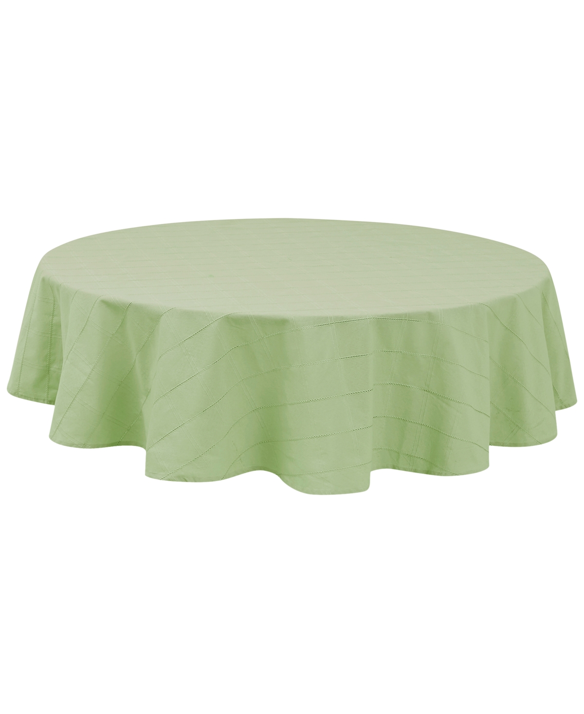 Izod Chadwick Tablecloth, 70" Round In Laurel
