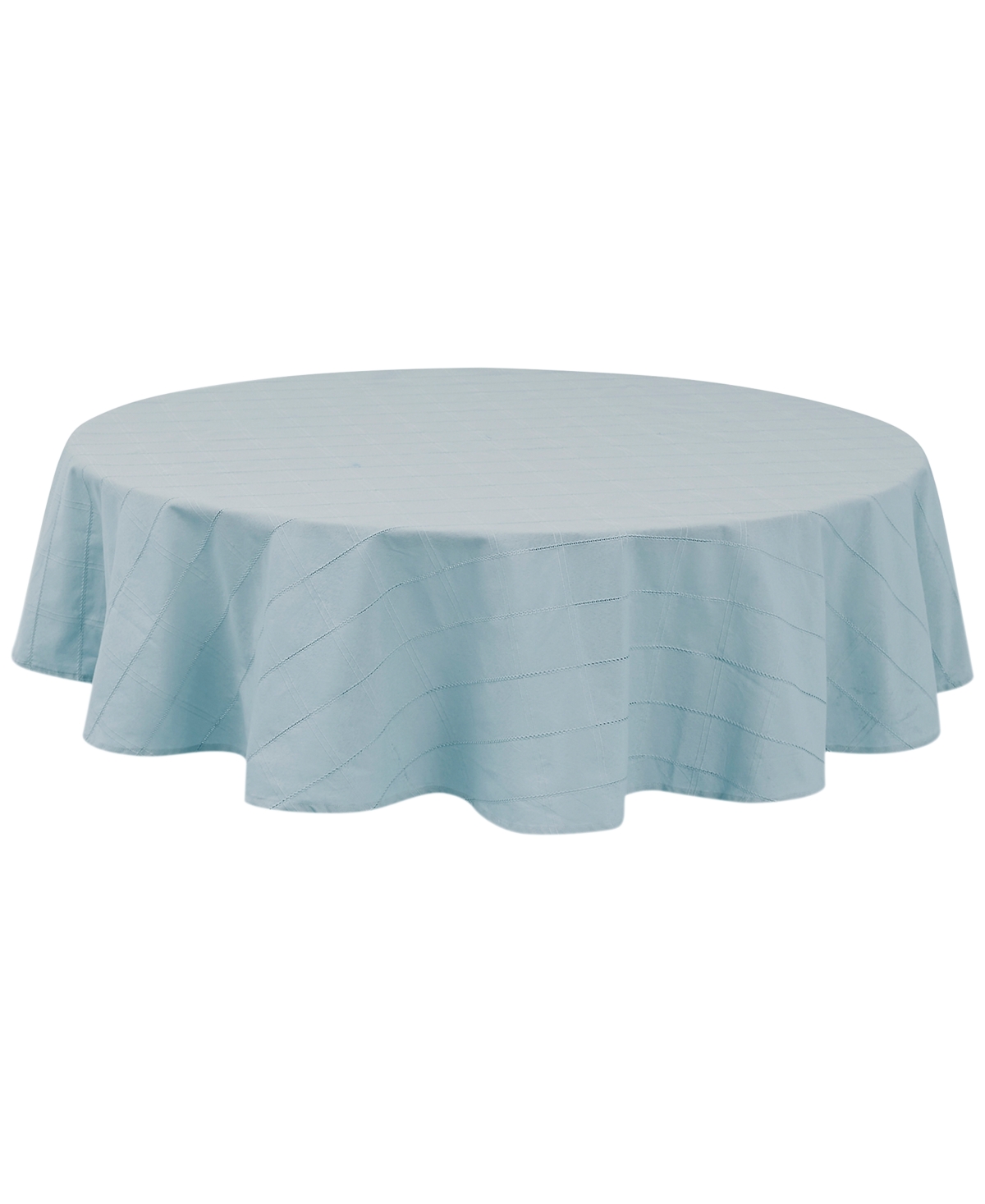 Izod Chadwick Tablecloth, 70" Round In Sky Blue
