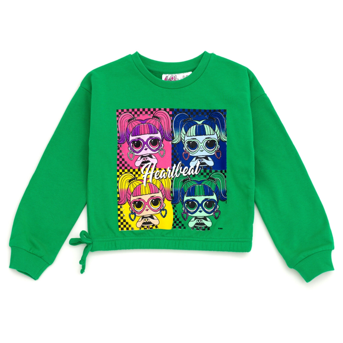L.o.l. Surprise! Girls Fleece Sweatshirt and Leggings Outfit Set to (4 - 18-20) - checked design