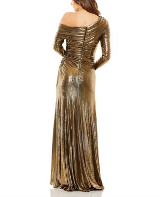 MAC DUGGAL 長袖 パフショルダードレス 2色 予約商品【11月中旬入荷予定】【JEANMACLEAN/ジャンマクレーン