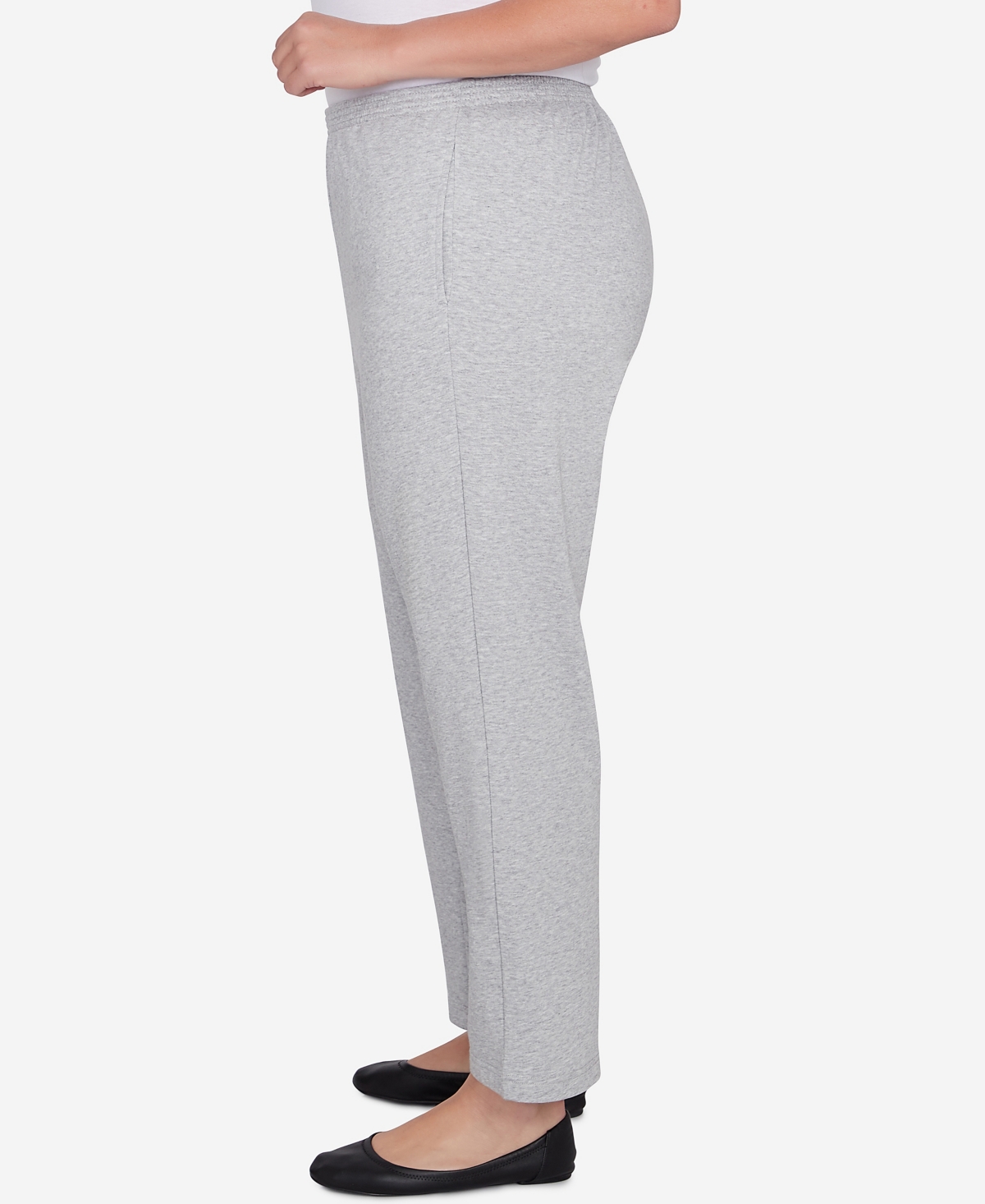 Alfred Dunner Plus Size Casual Fridays French Terry Knit Casual Short Length Pants