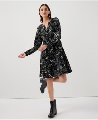 Women's Organic Cotton Cafe Crepe Tiered Dress