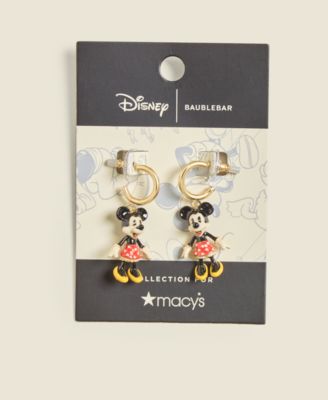 Disney x Macy's Minnie Mouse ピアス BaubleBar Disney | Macy's Minnie Mouse Huggie Earrings