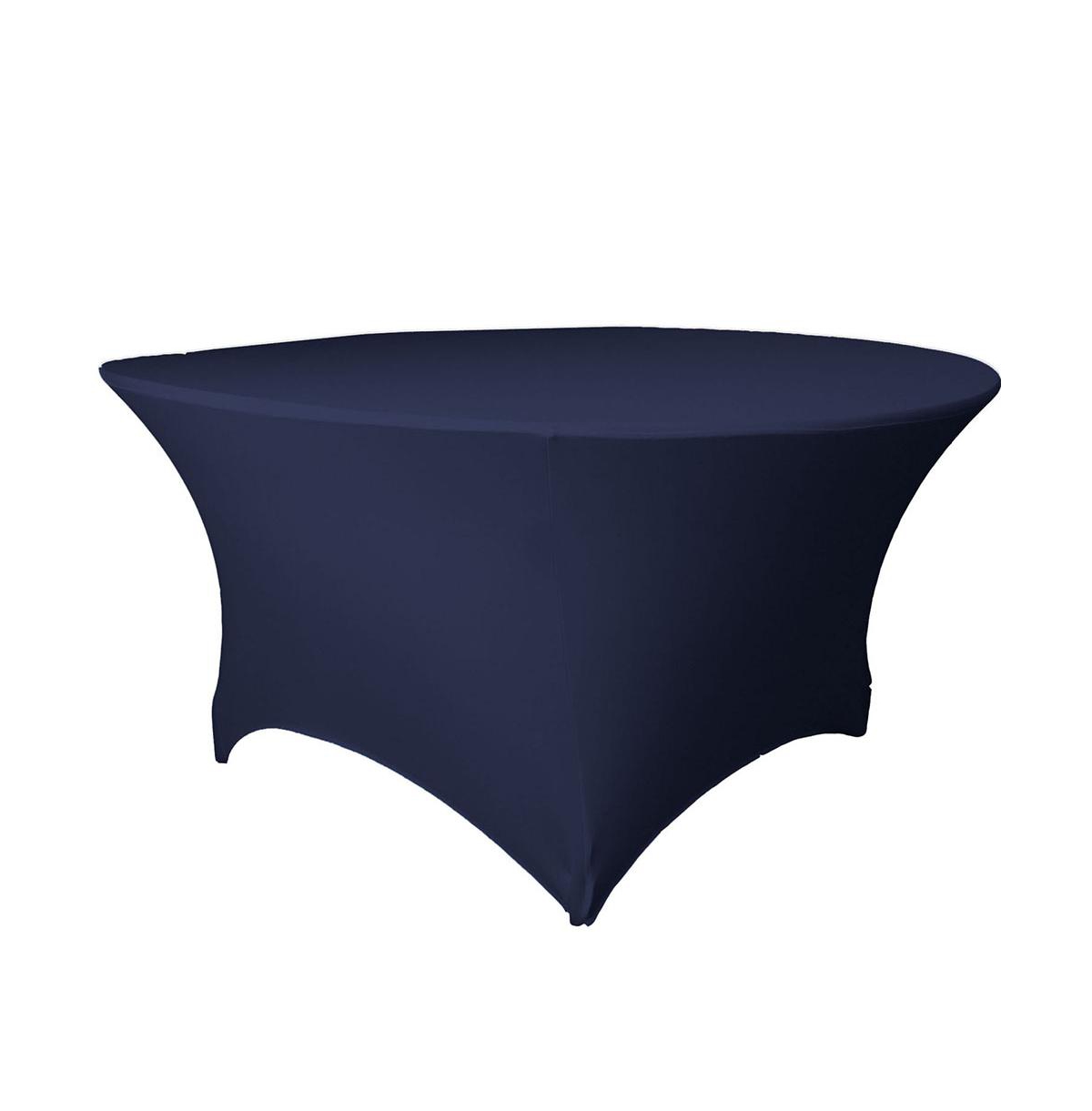 Slickblue 60-Inch Round Spandex Tablecloth Stretch Fit, Wrinkle-Resistant, Perfect for 30-Inch High Tables