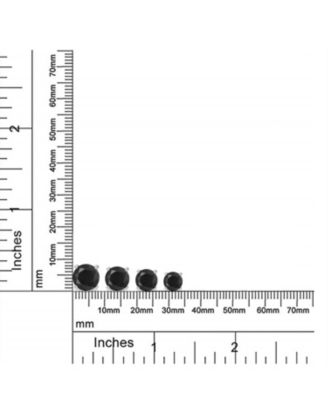 Black Solitaire CZ Stud Earrings .925 Sterling Silver