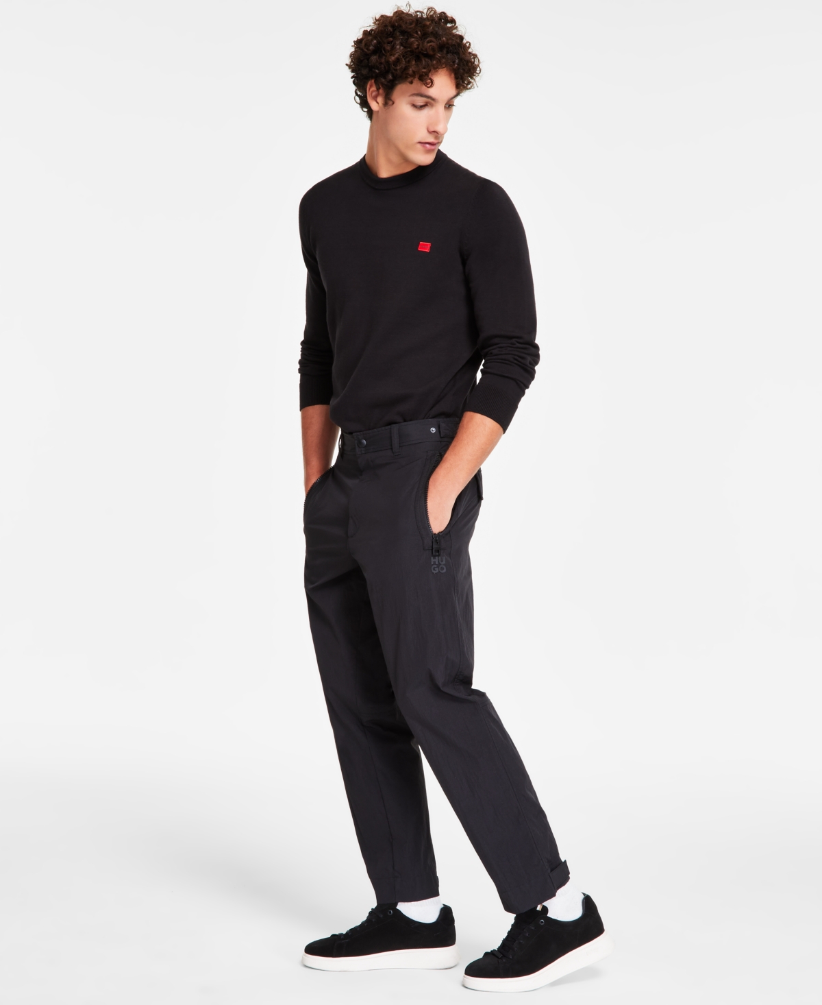Hugo Boss Men's Geret Straight-Leg Water-Repellent Pants