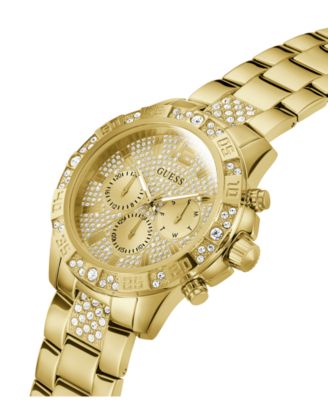 Men's Multi- Function Gold Tone Stainless Steel Watch 48mm